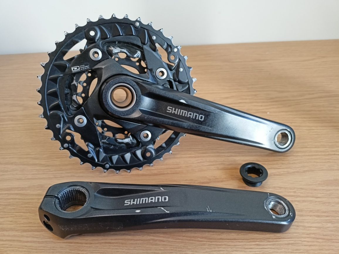 Mechanizm korbowy Shimano FC-MT500-3, 175mm,