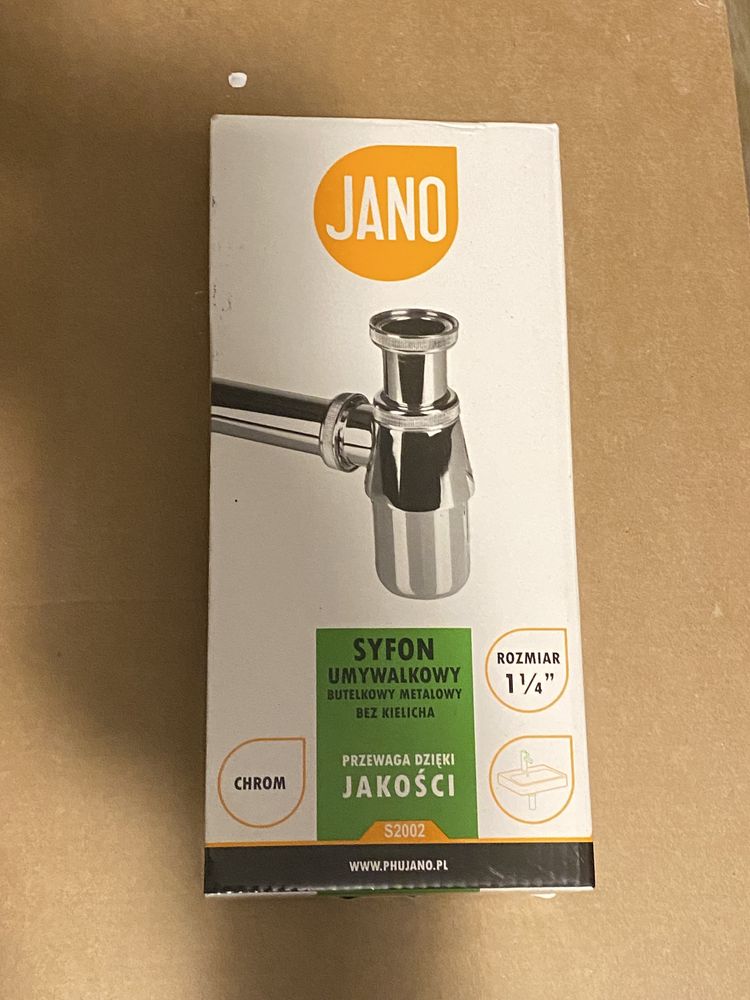 Syfon butelkowy metalowy umywalkowy Jano