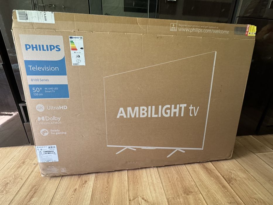 Philips 8100 Series Ambilight TV 50” 4K UHD LED SMART TV