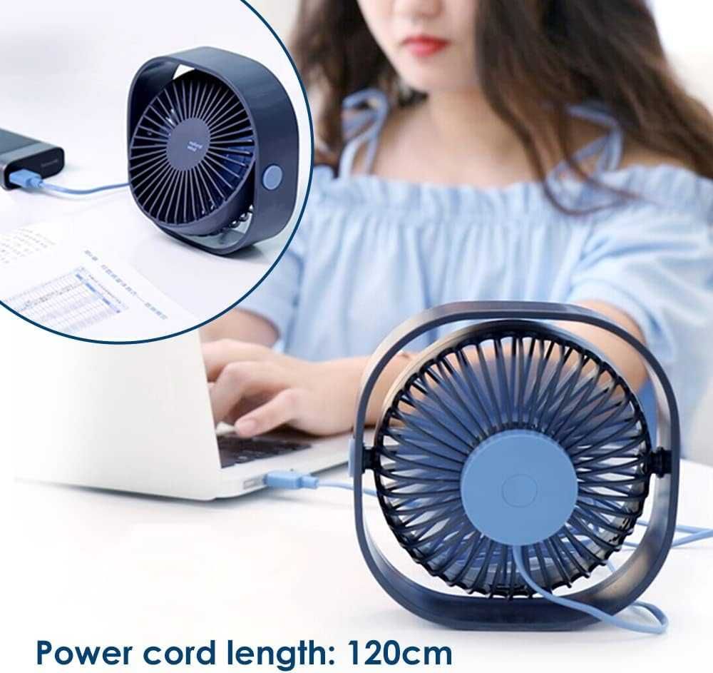 Mini-ventilador ventoinha mesa carregamento USB portátil -VÁRIAS CORES