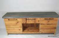 Duża szafka łazienkowa, komoda, stare drewno sosnowe (SZA_Ł/44)