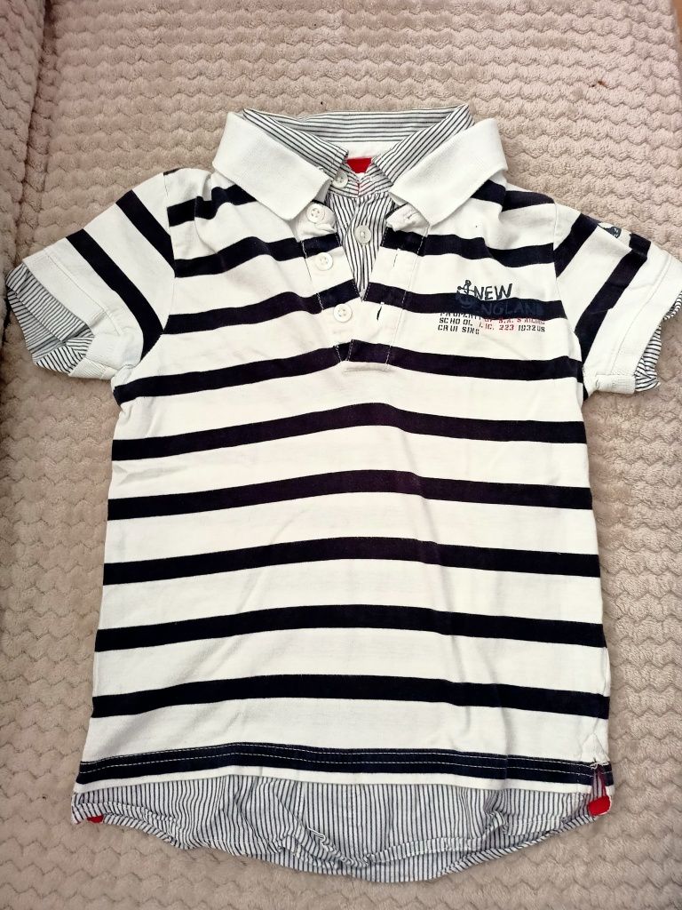 Koszulka polo z krótkim rękawem 122/128 elegancka