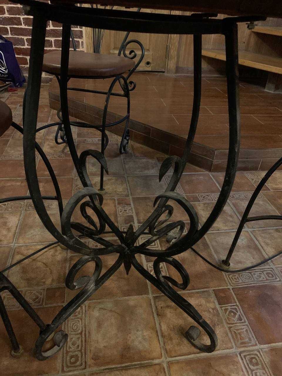 стіл кований стільці ковані