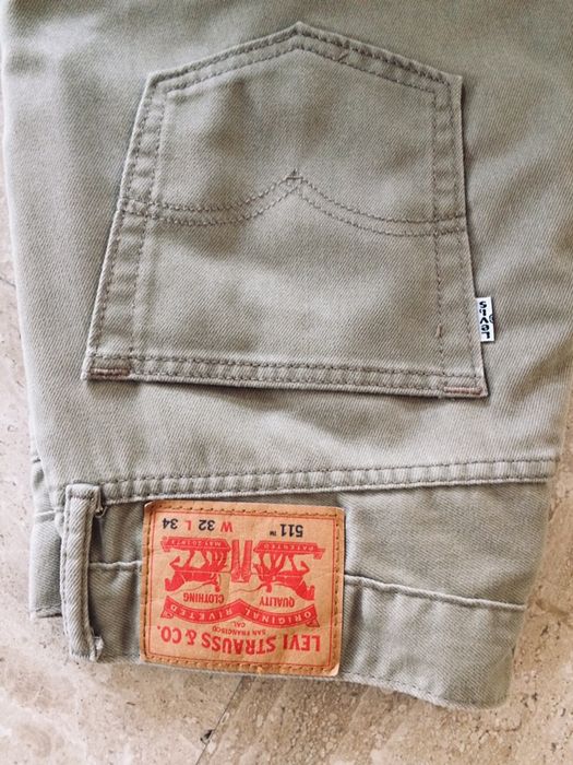 Męskie spodnie jeansy  Levis  511  W32 L 34