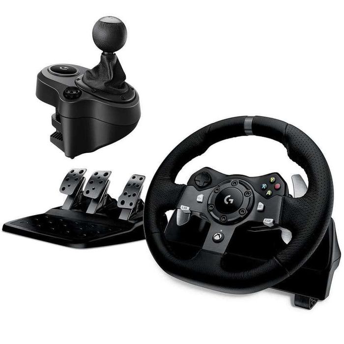 Volante + Pedales Logitech G923 para Xbox e PC, + Manete/Cambio
