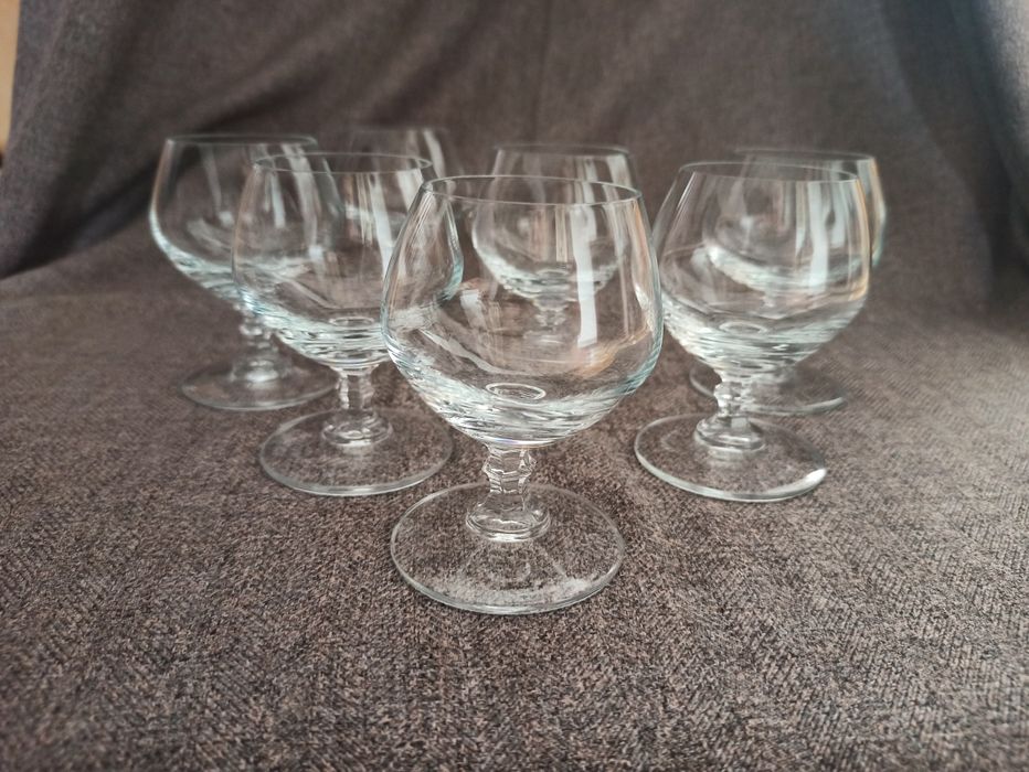 Zestaw kieliszków kieliszki Krosno PRL vintage 6 7 szt komplet