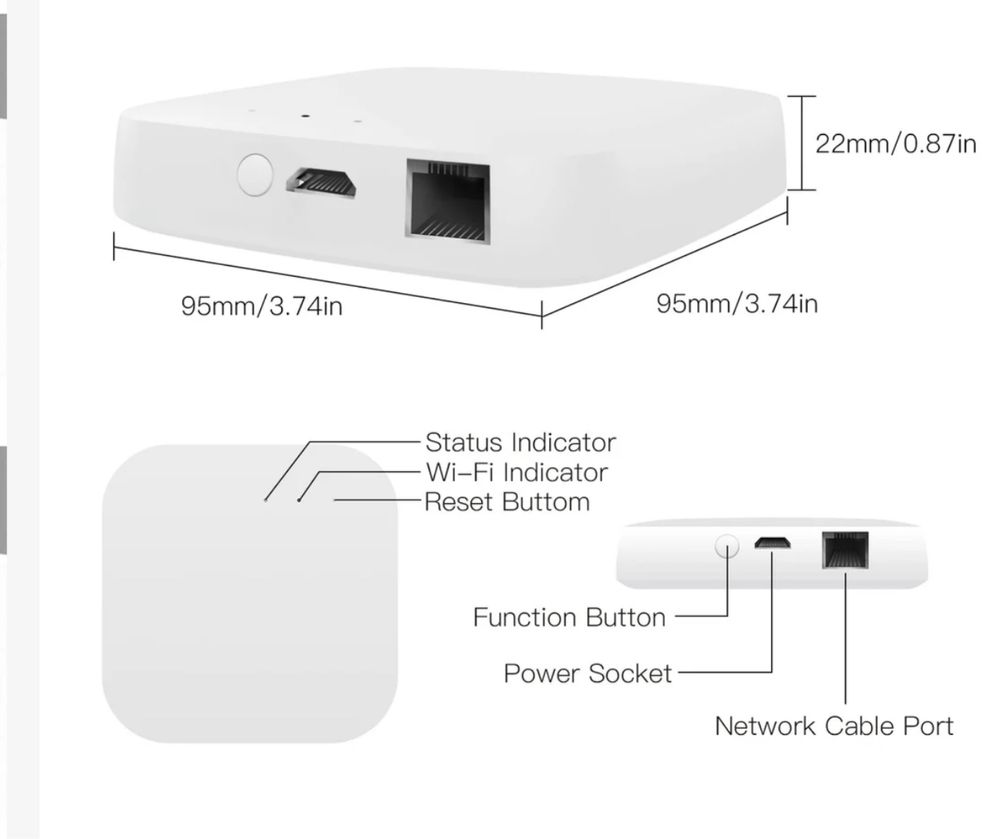 Inteligentna przewodowa bramka wielomodowa ZigBee WiFi