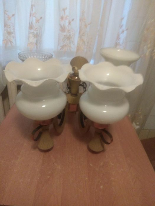 Люстра СССР  на пять плафонов