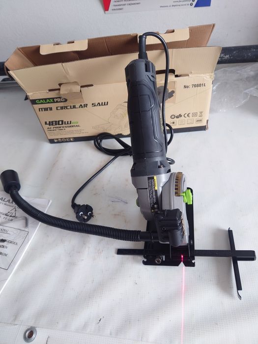 Mini pilarka tarczowa 480W z laserem Prowadnica do cięcia drewna płyt