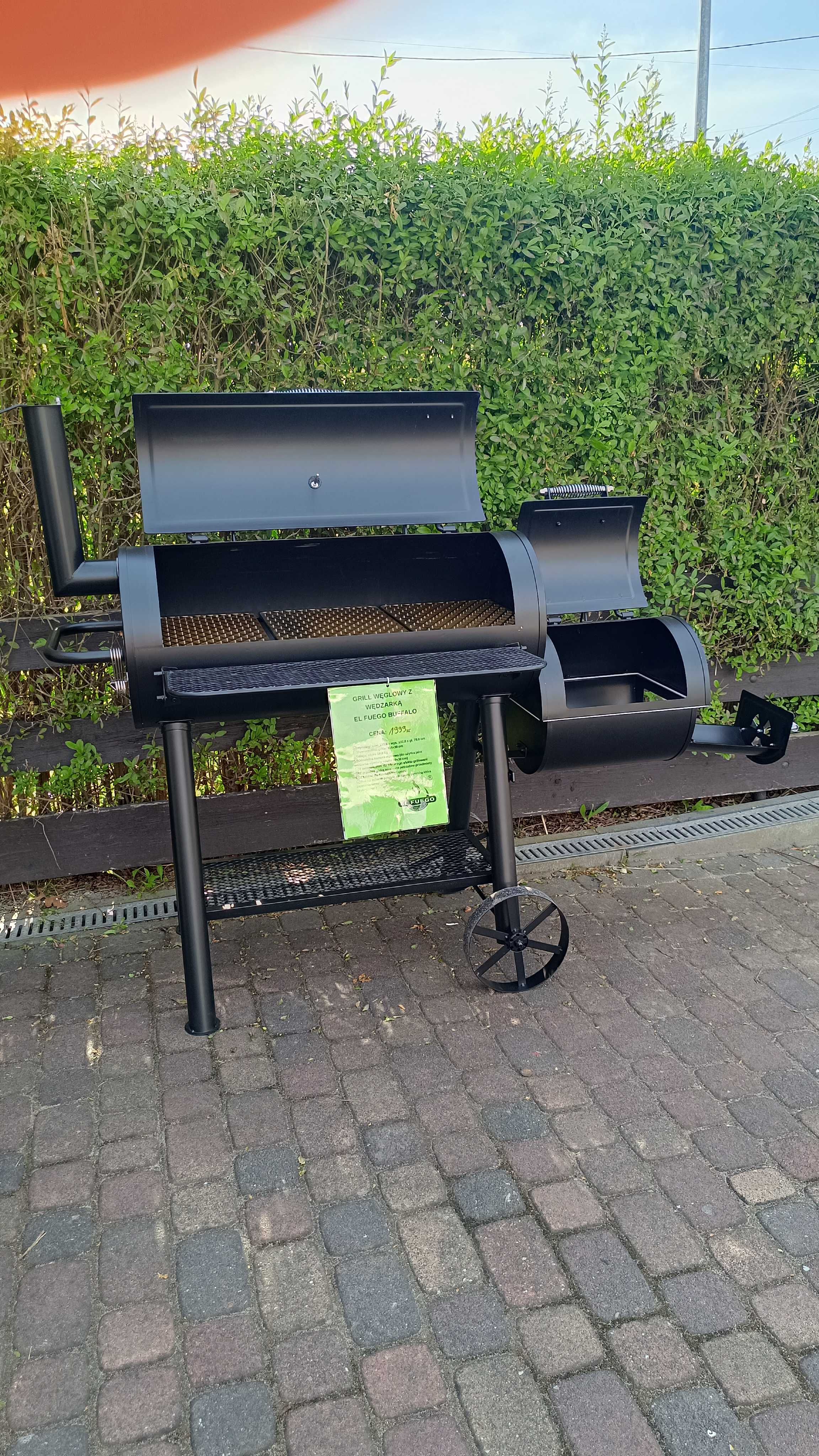 Solidny GRILL Węglowy  EL FUEGO BUFFALO żeliwny RUSZT 58KG! ! NOWY