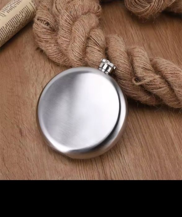 Nowa piersiówka kowbojski metalowa Stainless Steel