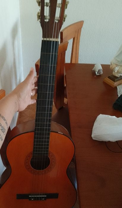 Viola e duas coisas de fazer ginástica