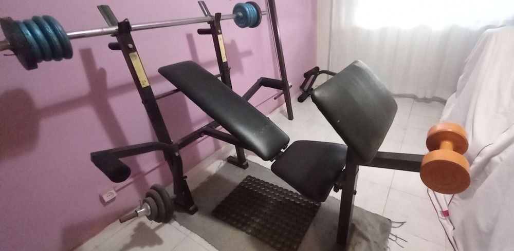 Banco de musculação completo, para pernas braços peito e costas 60kg