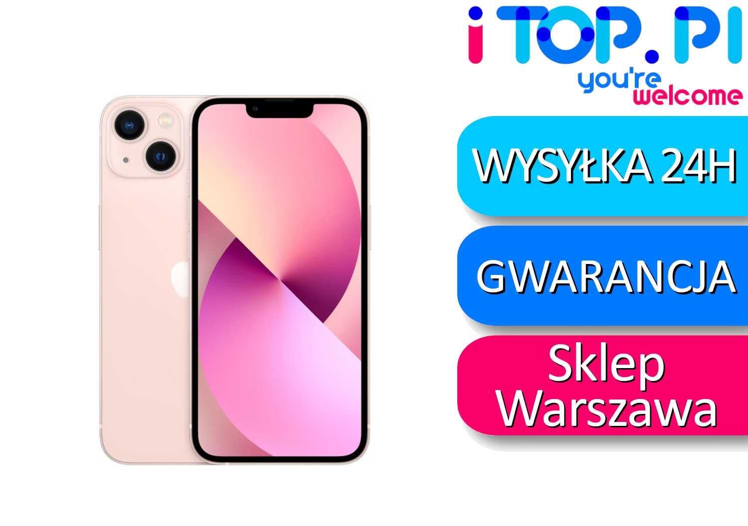 iPhone 13 128gb Różowy Sklep Warszawa Gwarancja 12 miesięcy