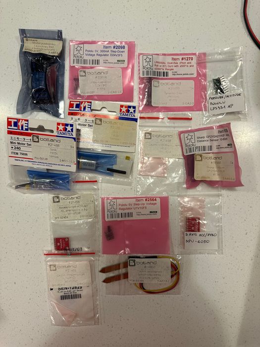 Duży zestaw elektroniki Arduino, czujników, serw, silników...
