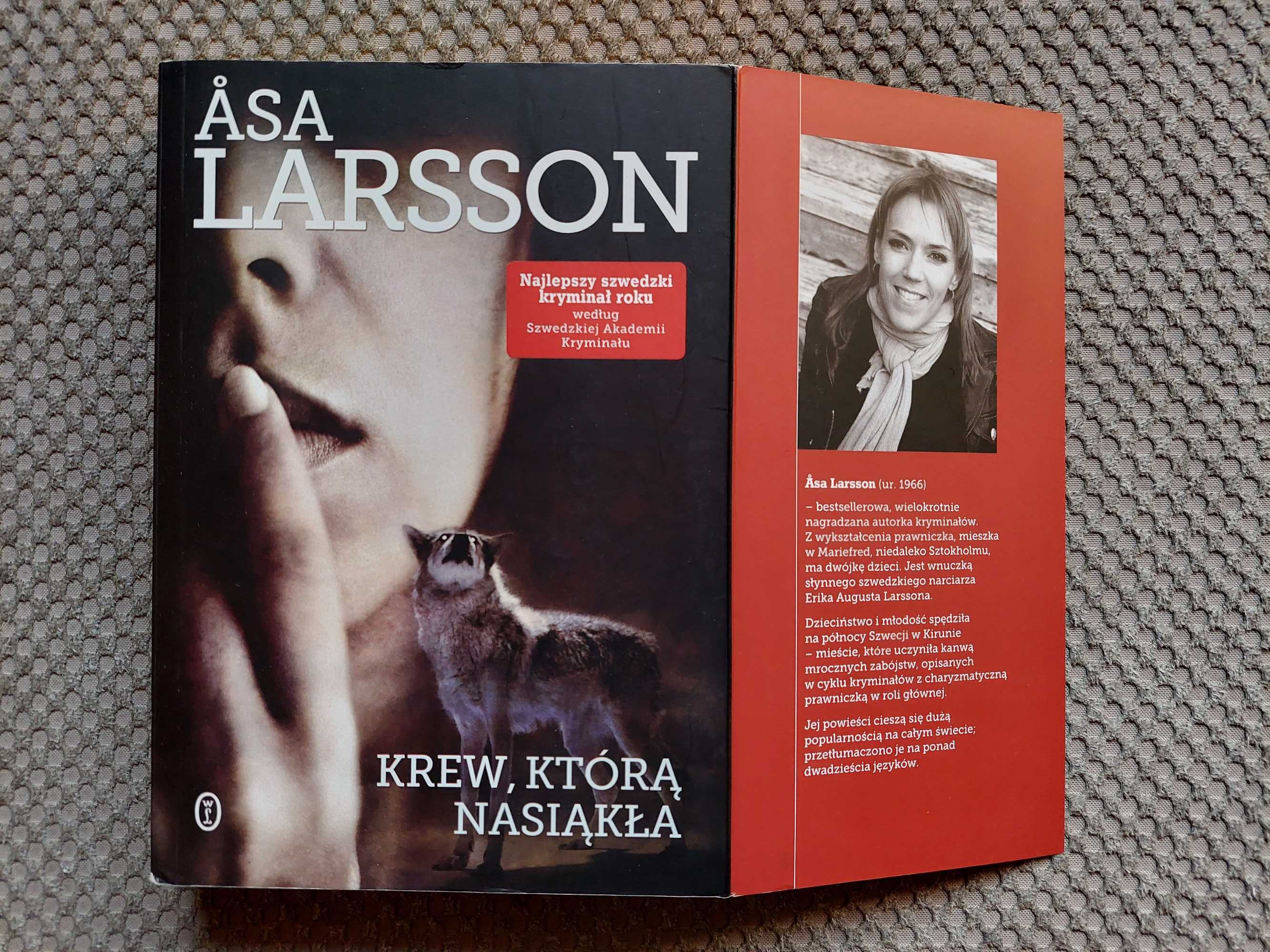 "Krew, którą nasiąkła" Åsa Larsson
