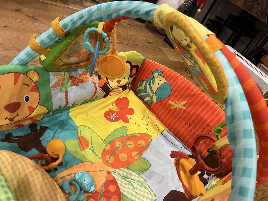 Bright Starts Mata edukacyjna z kojcem Swingin' Safari