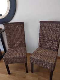 2 cadeiras em verga e madeira