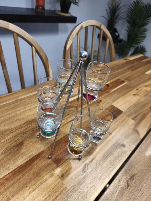 Set copos shots com suporte