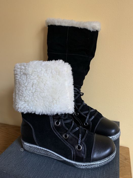 Сапоги зимние р. 39-40 натуральная замша