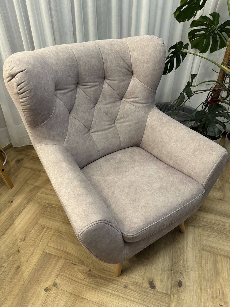 Sofa + fotel Voss stan idealny, odporna łatwoczyszcząca tkanina Zoya