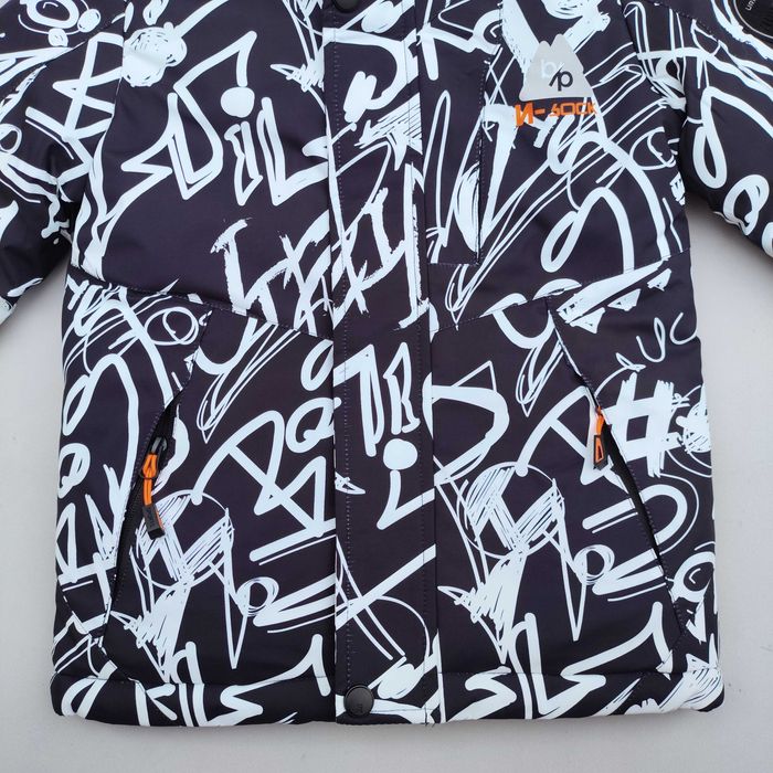 Зимова дитяча куртка для хлопчика 110-134 тепла натуральне хутро фліс