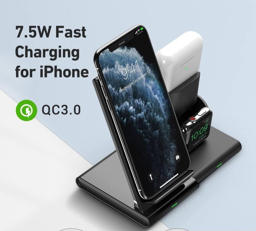 Wireless charger  Fast charge carregador sem fios igual a novo