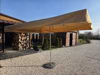 Parasol Ogrodowy 4x3 Nowy Polski Masywny Nierdzewny Wodoodporny 2szt
