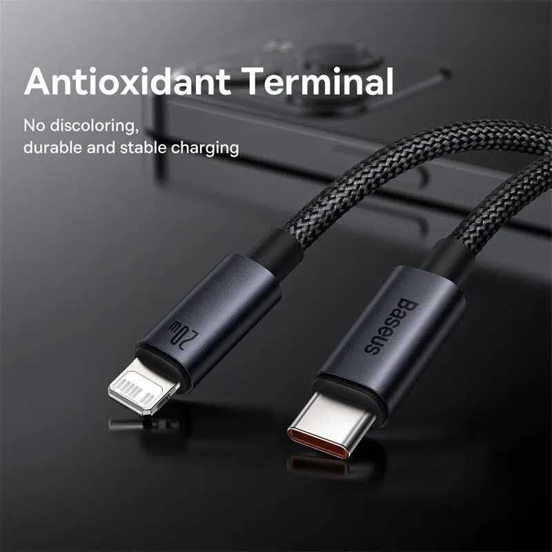 Кабель для зарядки айфона. Baseus Type C - Lightning PD 20Вт