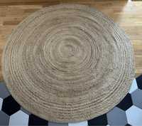 Okrągły dywan z juty 150cm średnica