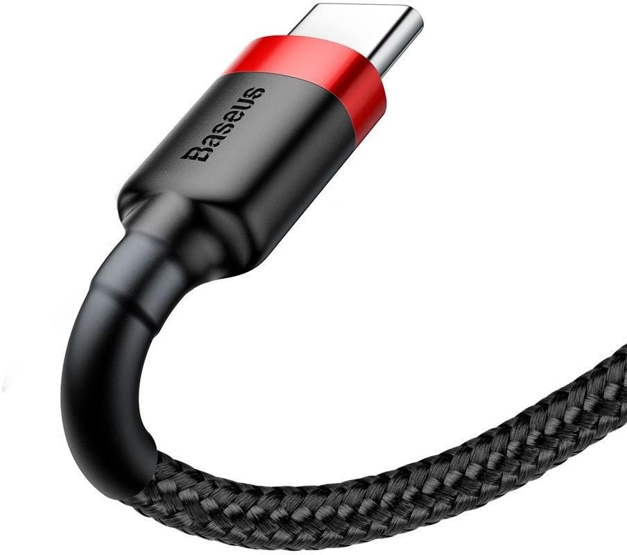 KABEL USB-A -> USB-C Baseus Cafule CATKLF-U91 300cm 2A QC 3.0 CZARNO