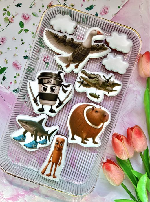 Декор для торта. Топери на торт. Пряники.