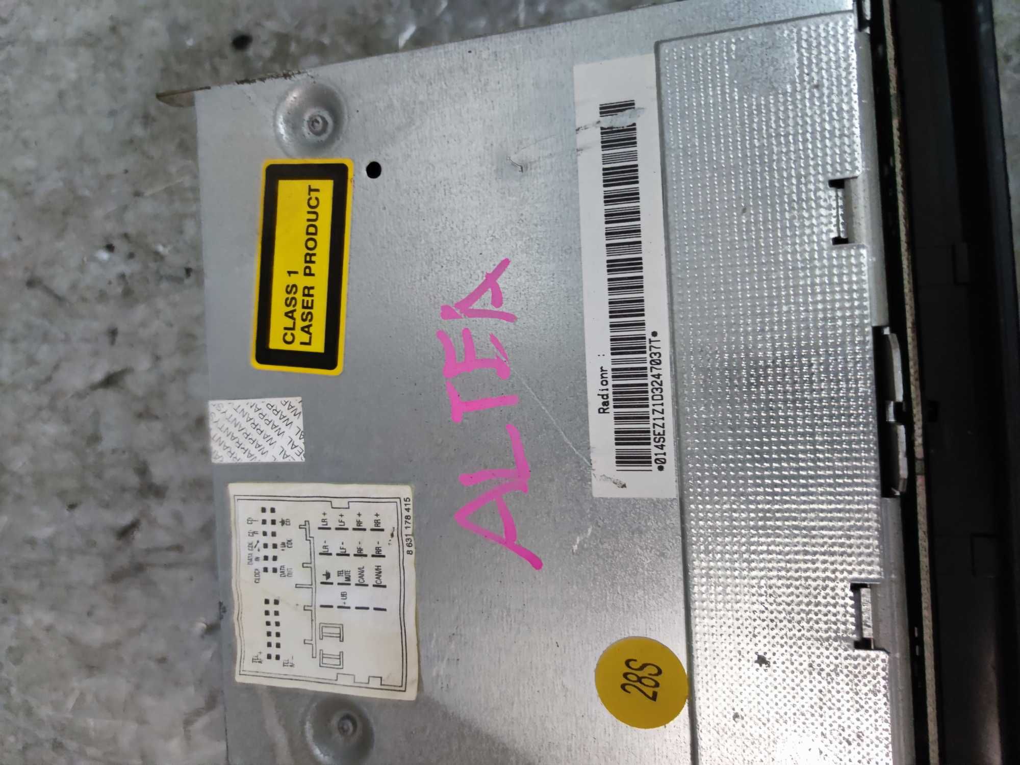 Seat Altea Radio CD Radioodtwarzacz Oryginalne