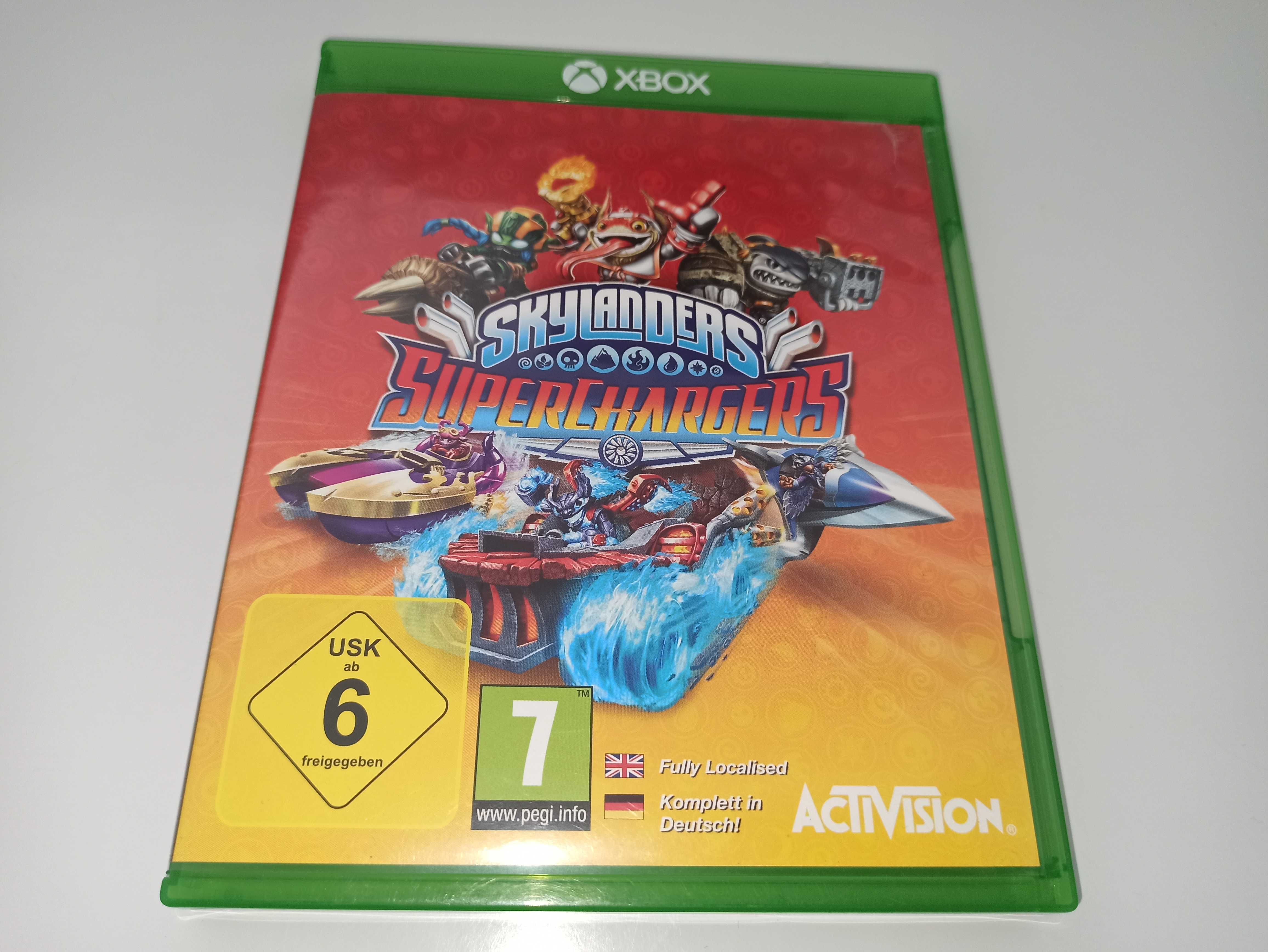 xbox one SKYLANDERS SUPERCHARGERS dla dzieci figurki unikat 1-2 graczy