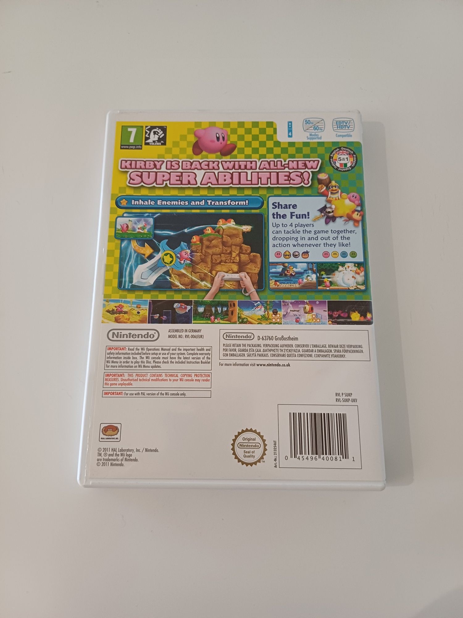 Kirby's Adventure Wii Nintendo Wii angielska