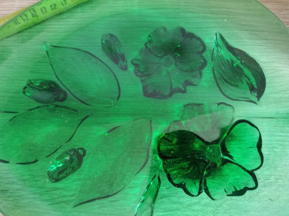 Patera z grubego szkła