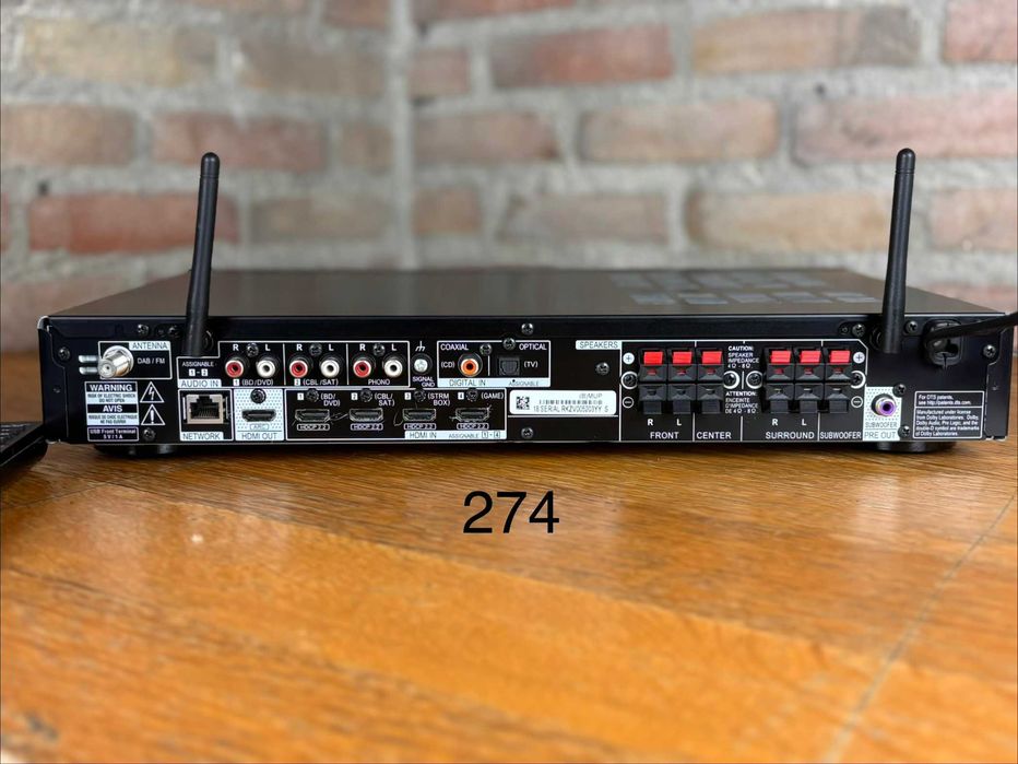 5.1 Pioneer VSX-S520D Wi-Fi BT 4K60p HDR Hi-Res Audio Spotify