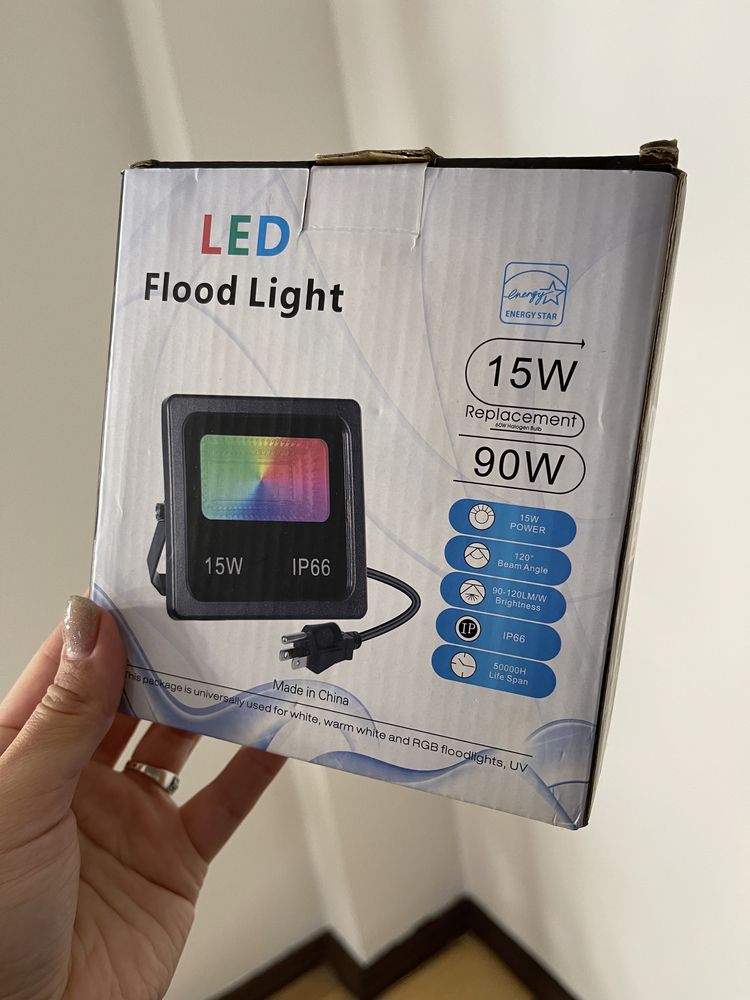 Прожектор світлодіодний RGB LED