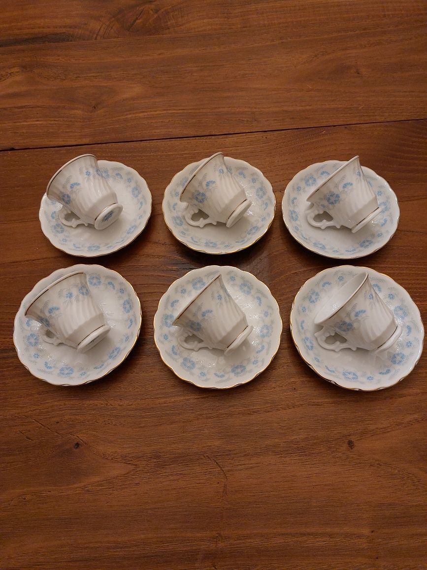 Conjunto de 6 chávenas de café chinesas vintage