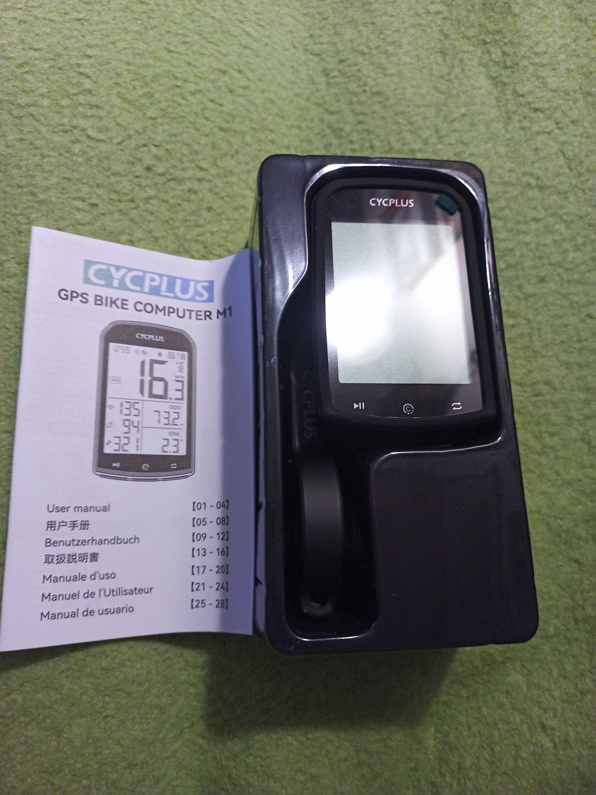 Продам велокомпьютер CYCPLUS M 1, с GPS и BLUETOOTH + защитное стекло