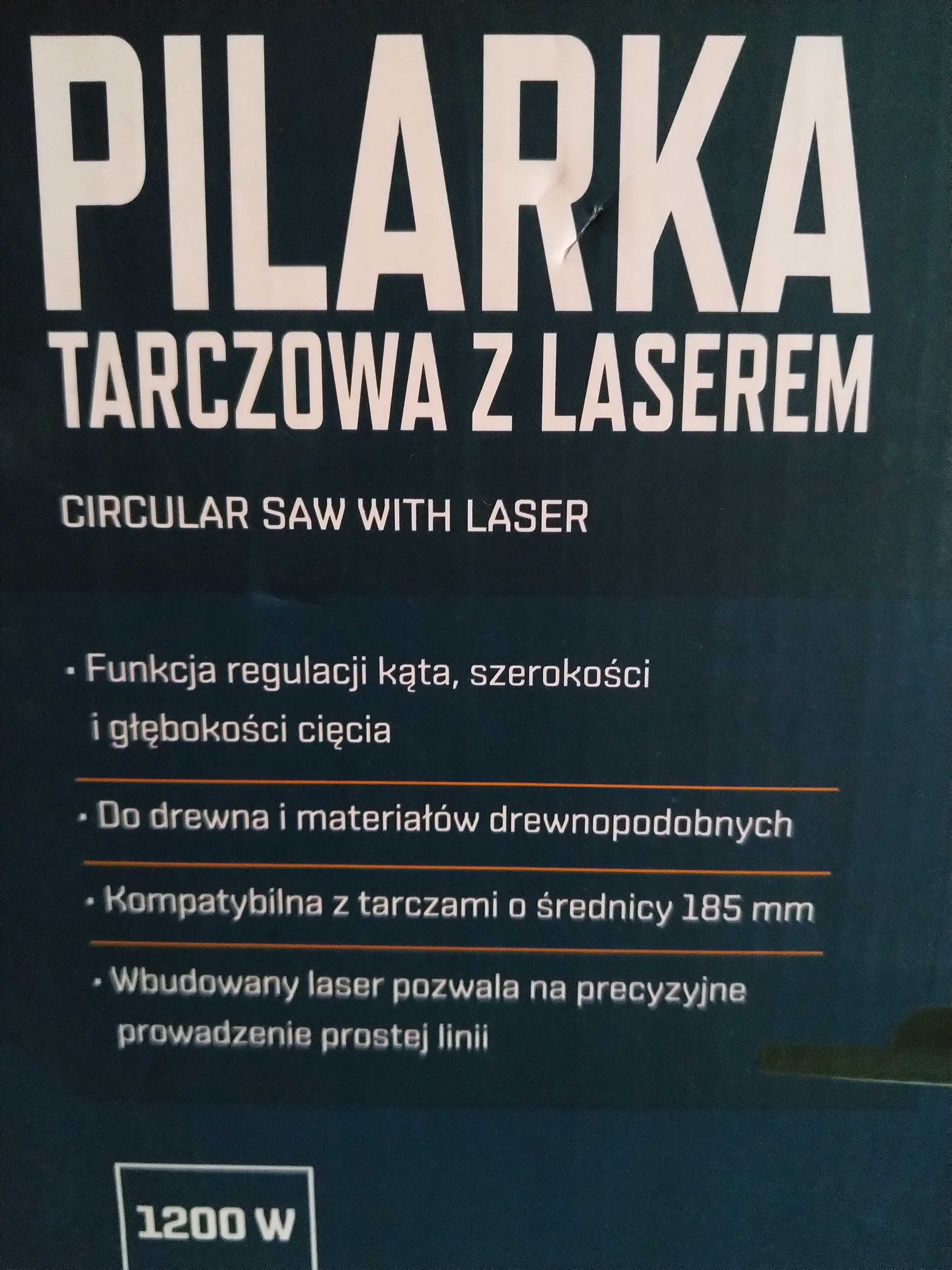 OKAZJA Pilarka tarczowa z laserem 185mm 1200W piła tarcze Wysyłam