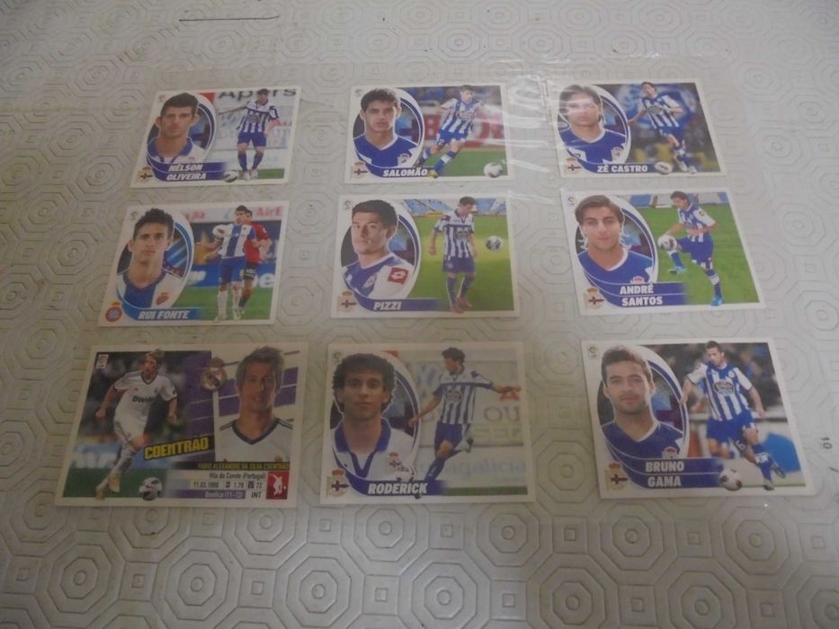 Lote de cromos de jogadores portugueses na La Liga Espanha 20...