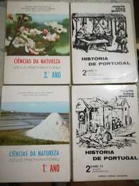 17 livros escolares dos anos 70 e 80