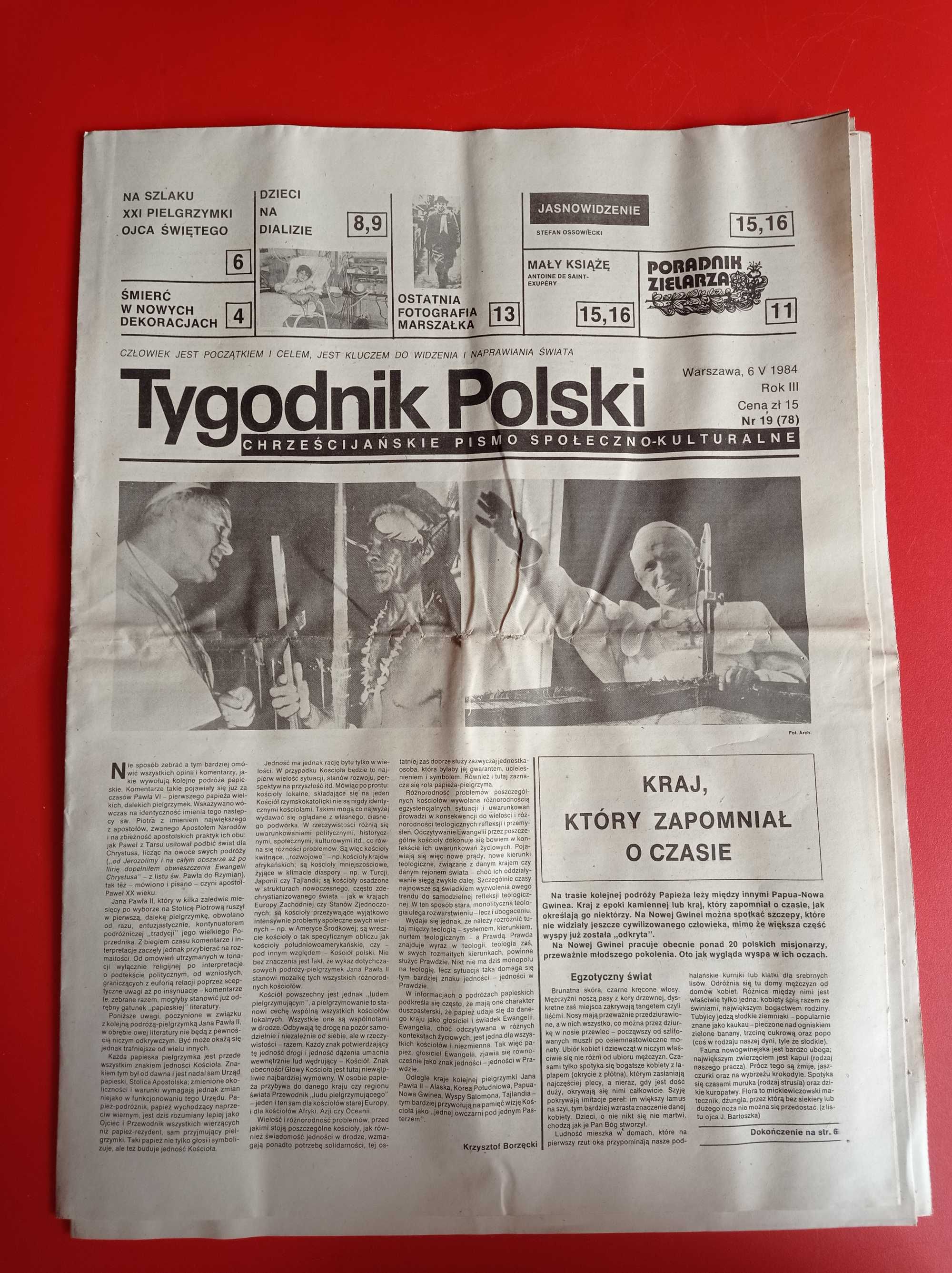 Tygodnik Polski, nr 19/1984, 6 maja 1984