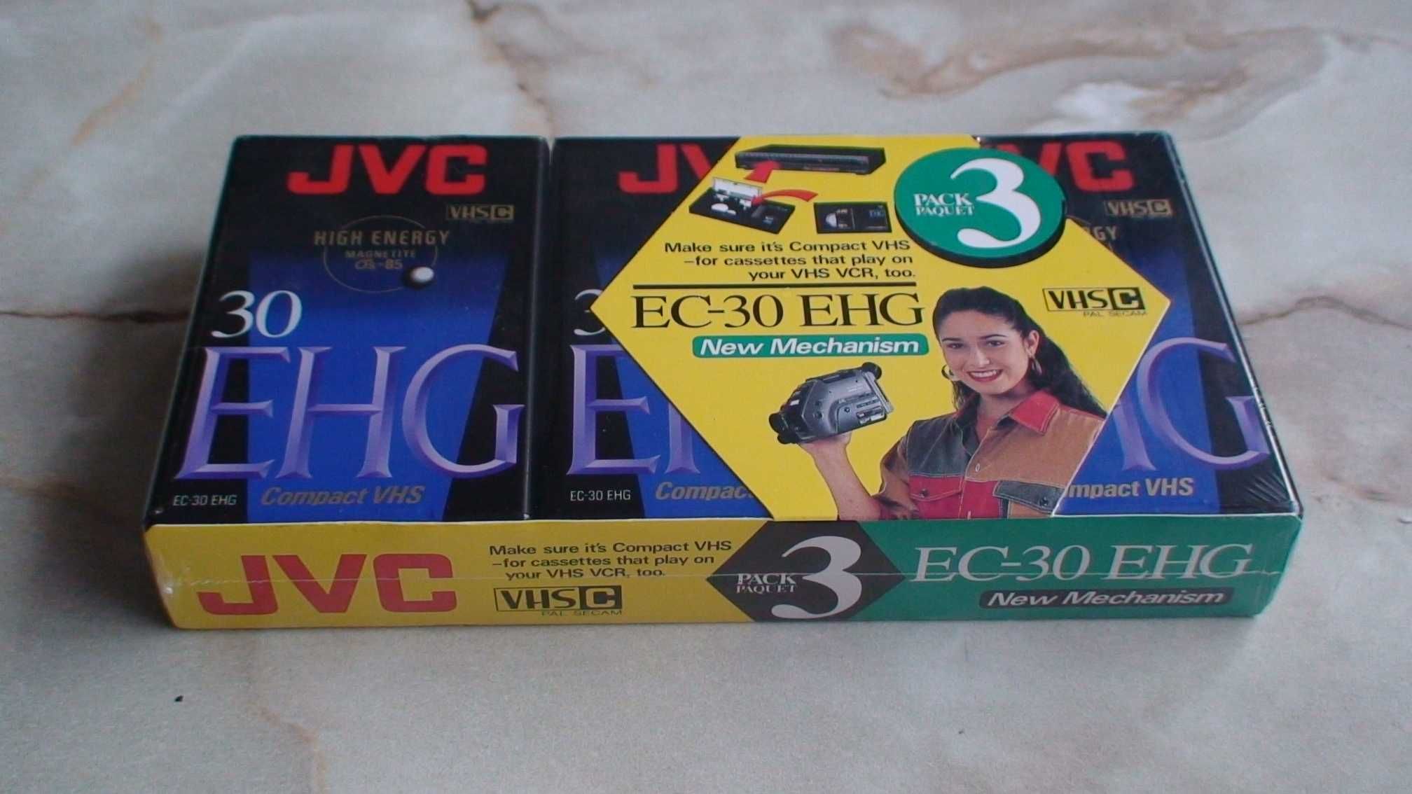 Відеокасети JVC EC-30 EHG 3 шт.