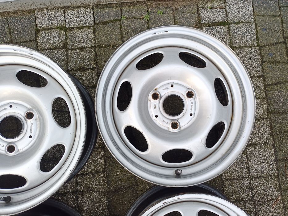 SMART FORTWO Felgi stalowe 15" KOMPLET Przód+Tył 5,5 + 4,5 ET22 + 23,5