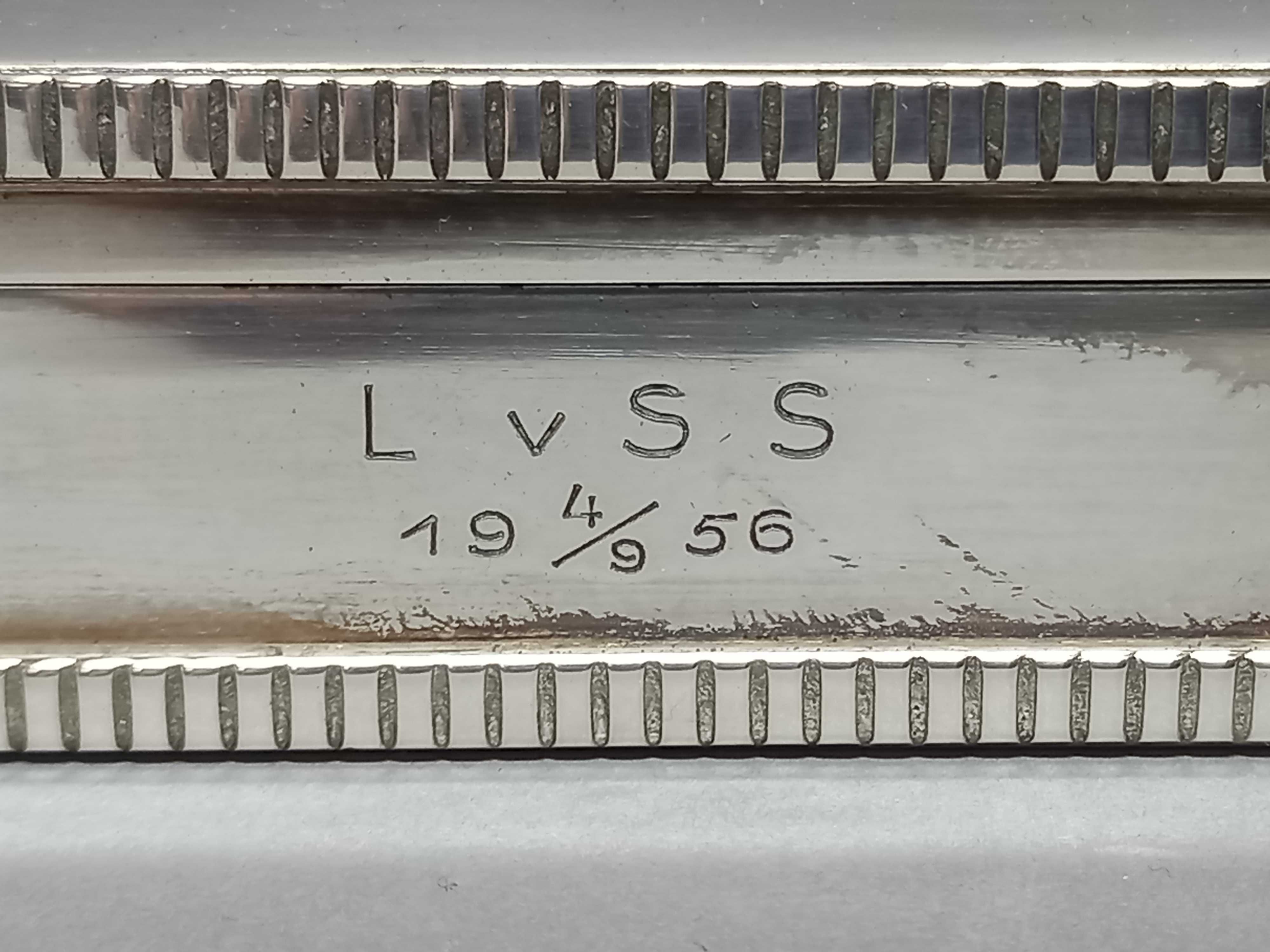 Humidor, srebrna szkatułka na cygara,  srebro 835