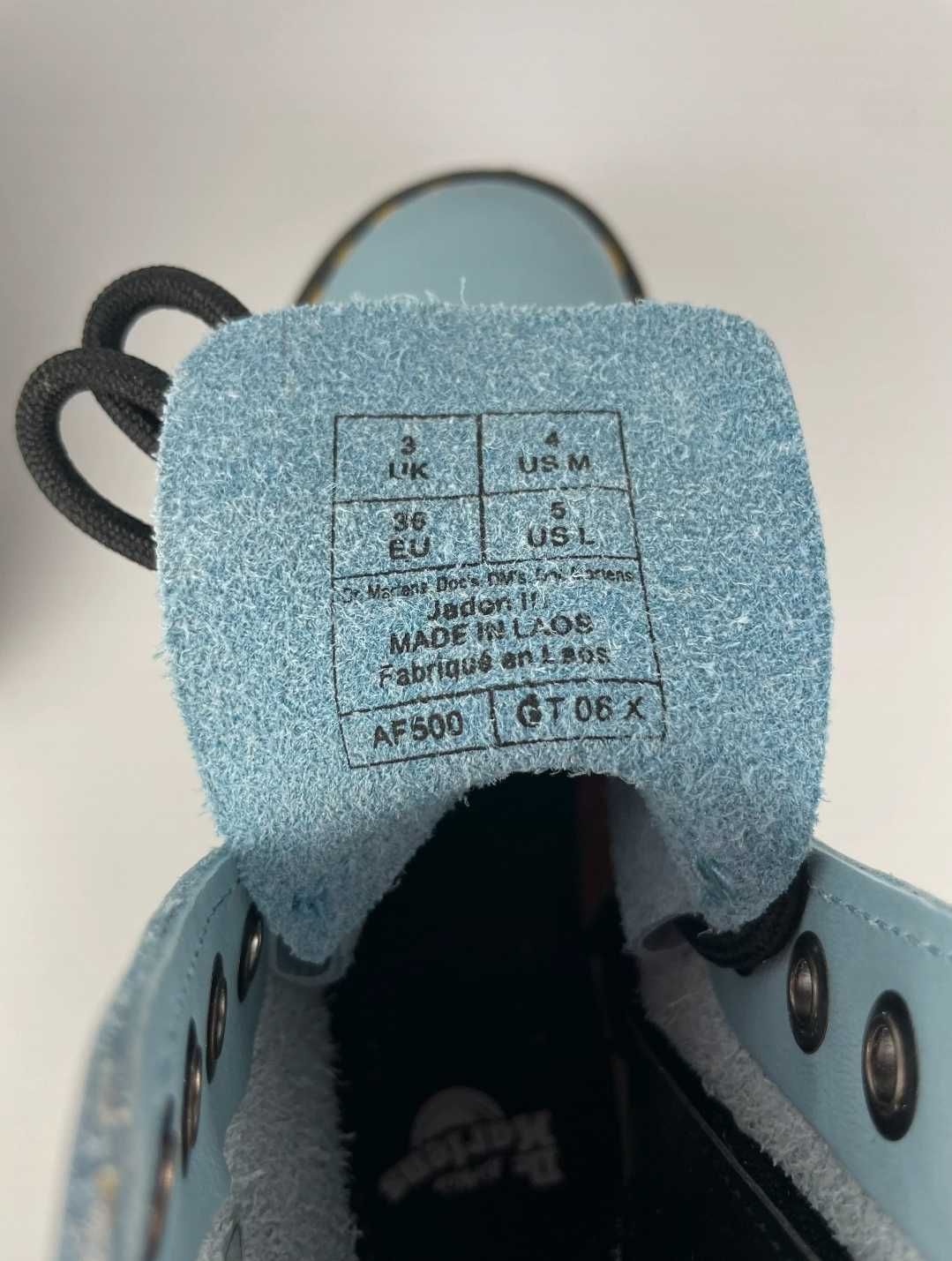 Dr. Martens pastelowe niebieskie glany Jadon II rozm 36 [394]