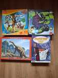 Gra Inspektor Tusz,  puzzle Castorland plateozaur 500 el.  NOWE