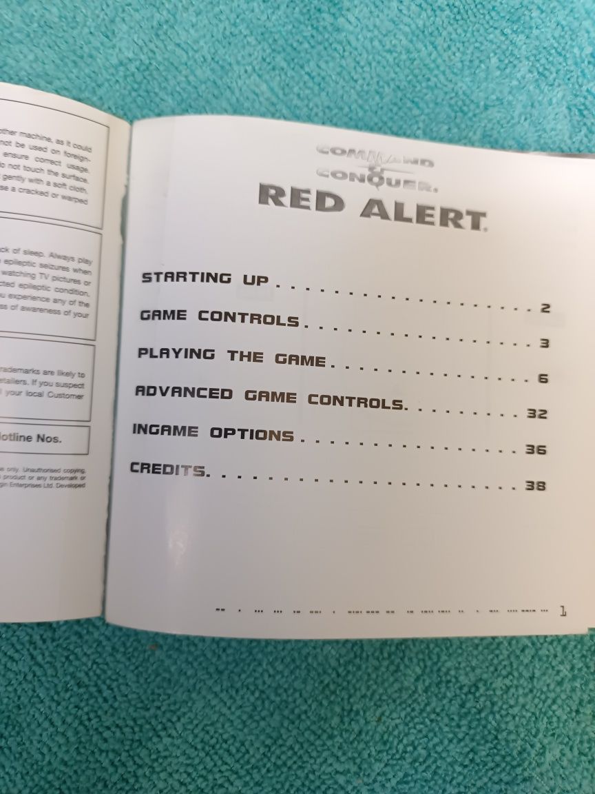 Ps1 Command Conquer Książeczka Manual Angielski